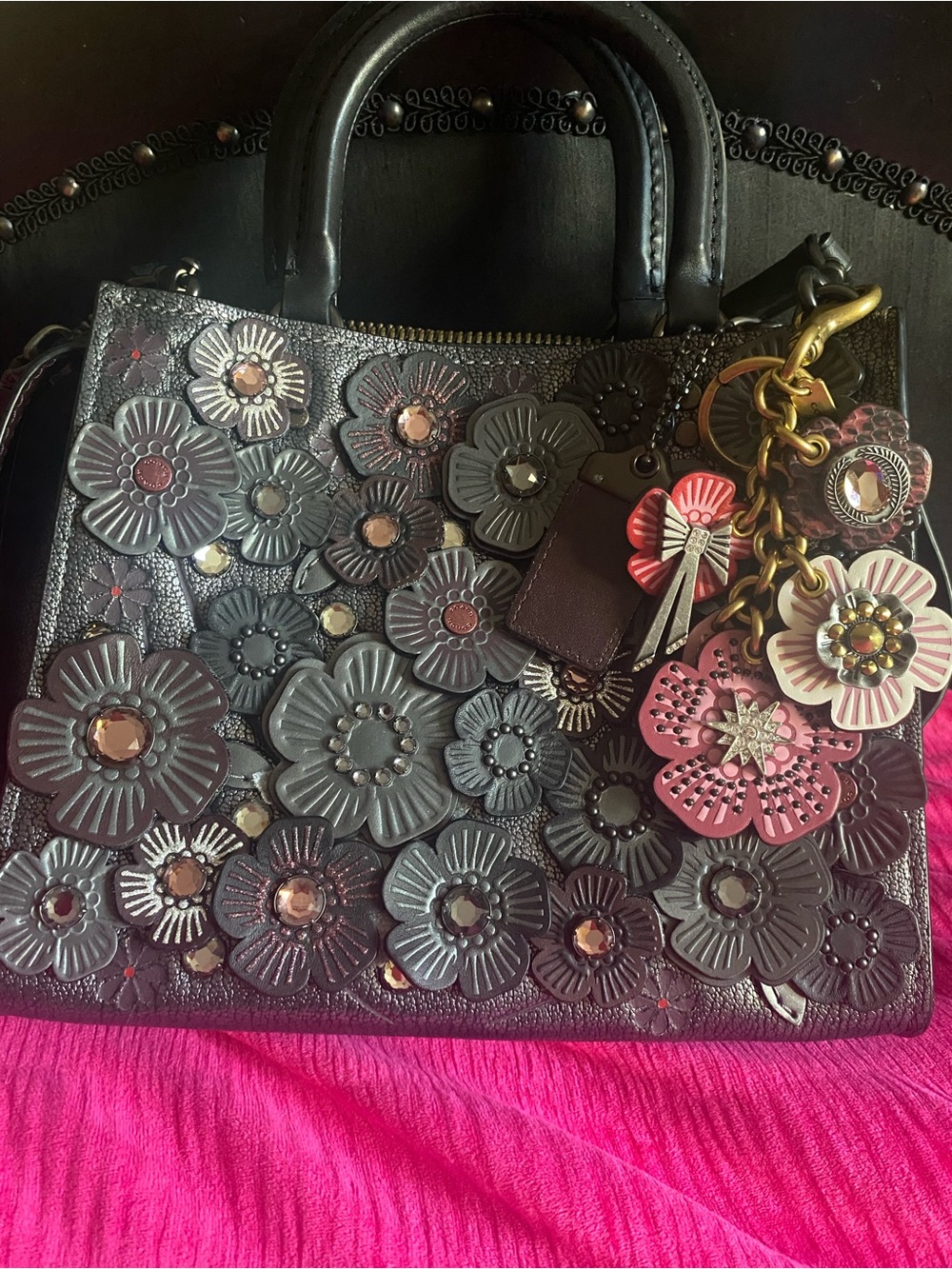 RARE- Coach 1941 Tea Rose with charms